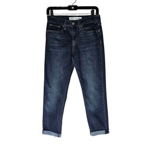 Signature‎ Levi Strauss Mid Rise Boyfriend Jeans Dark Wash Comfort Stretch